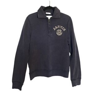 Abercrombie & Fitch size Large Vintage Quarter Zip Thrashed AS IS destroyed